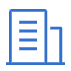 Hotel building icon representing hotel reservations